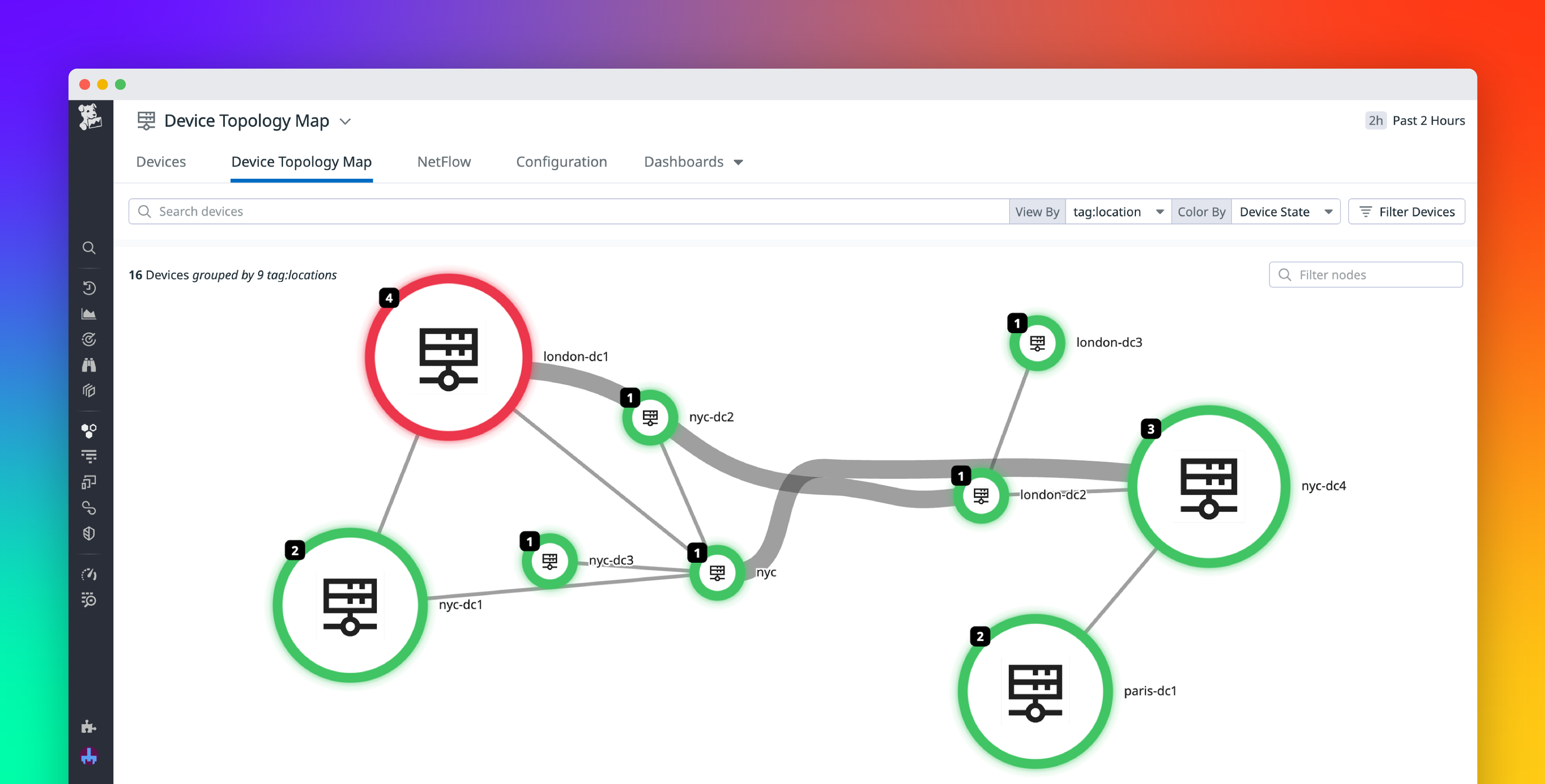Visualize relationships across your on-premises network with the Device Topology Map