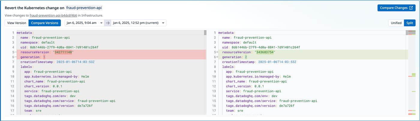 A close up of the ability to revert changes on a specific worker. A close up of the ability to revert changes on a specific worker.