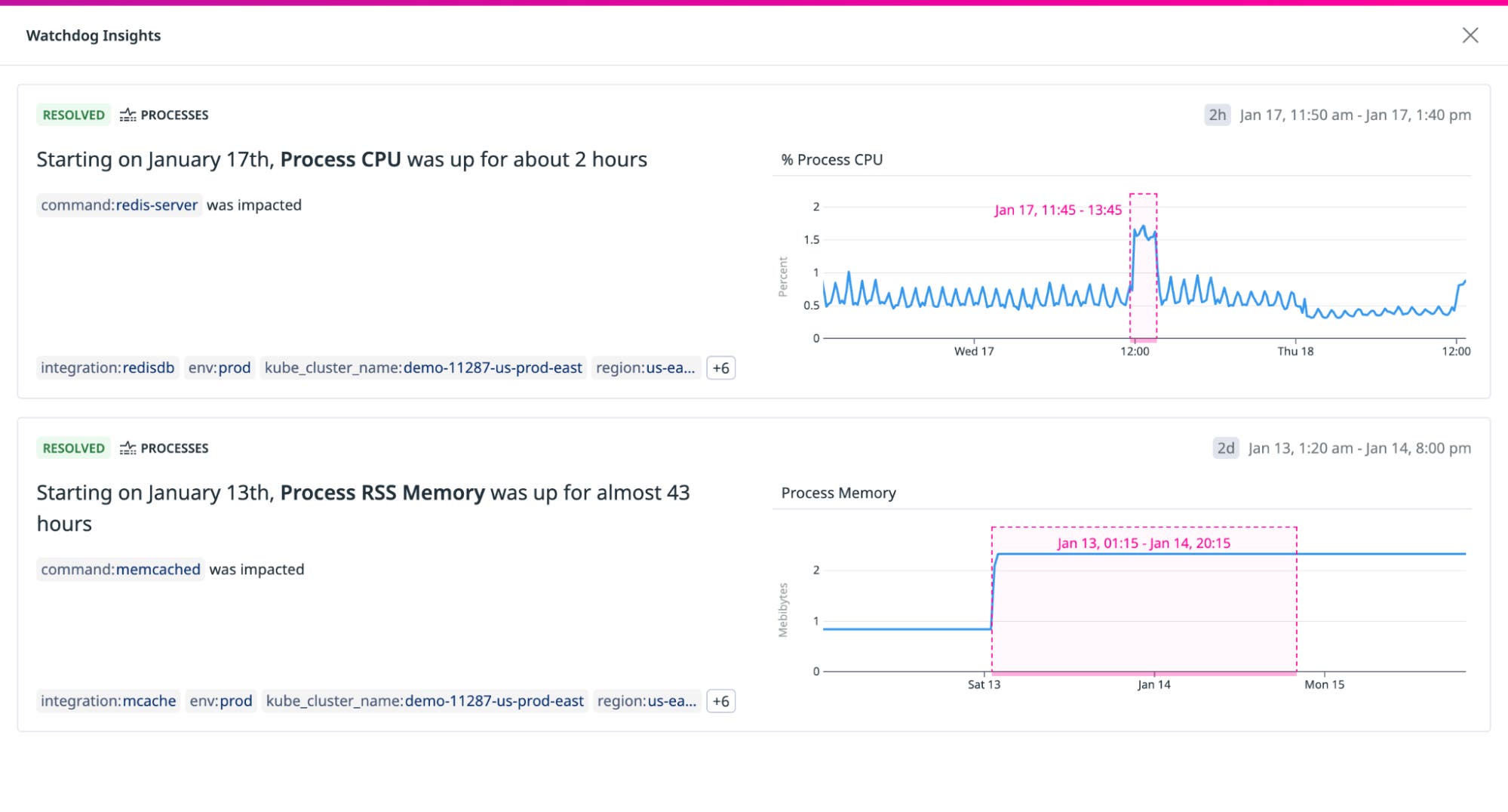 Watchdog Insights on process performance Watchdog Insights on process performance