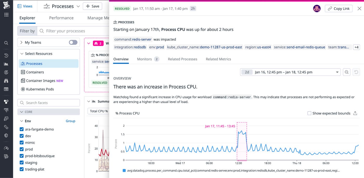 Watchdog story on elevated process CPU Watchdog story on elevated process CPU