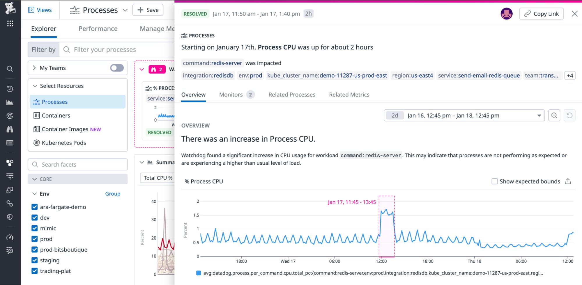 Watchdog story on elevated process CPU Watchdog story on elevated process CPU