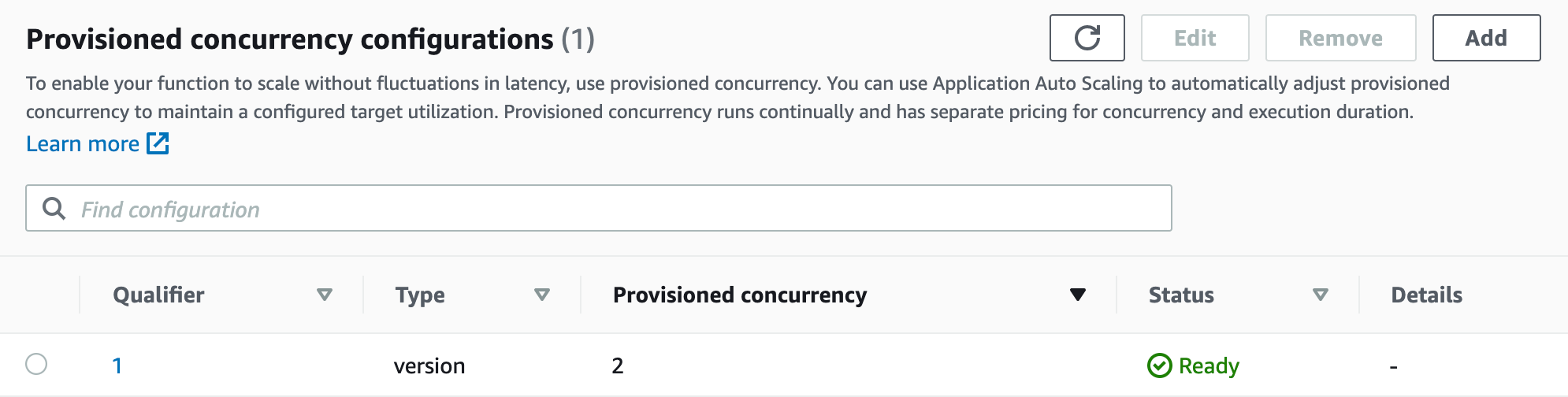 Provisioned concurrency is a configurable AWS feature that helps keep Lambda function initialized and ready to execute quickly.