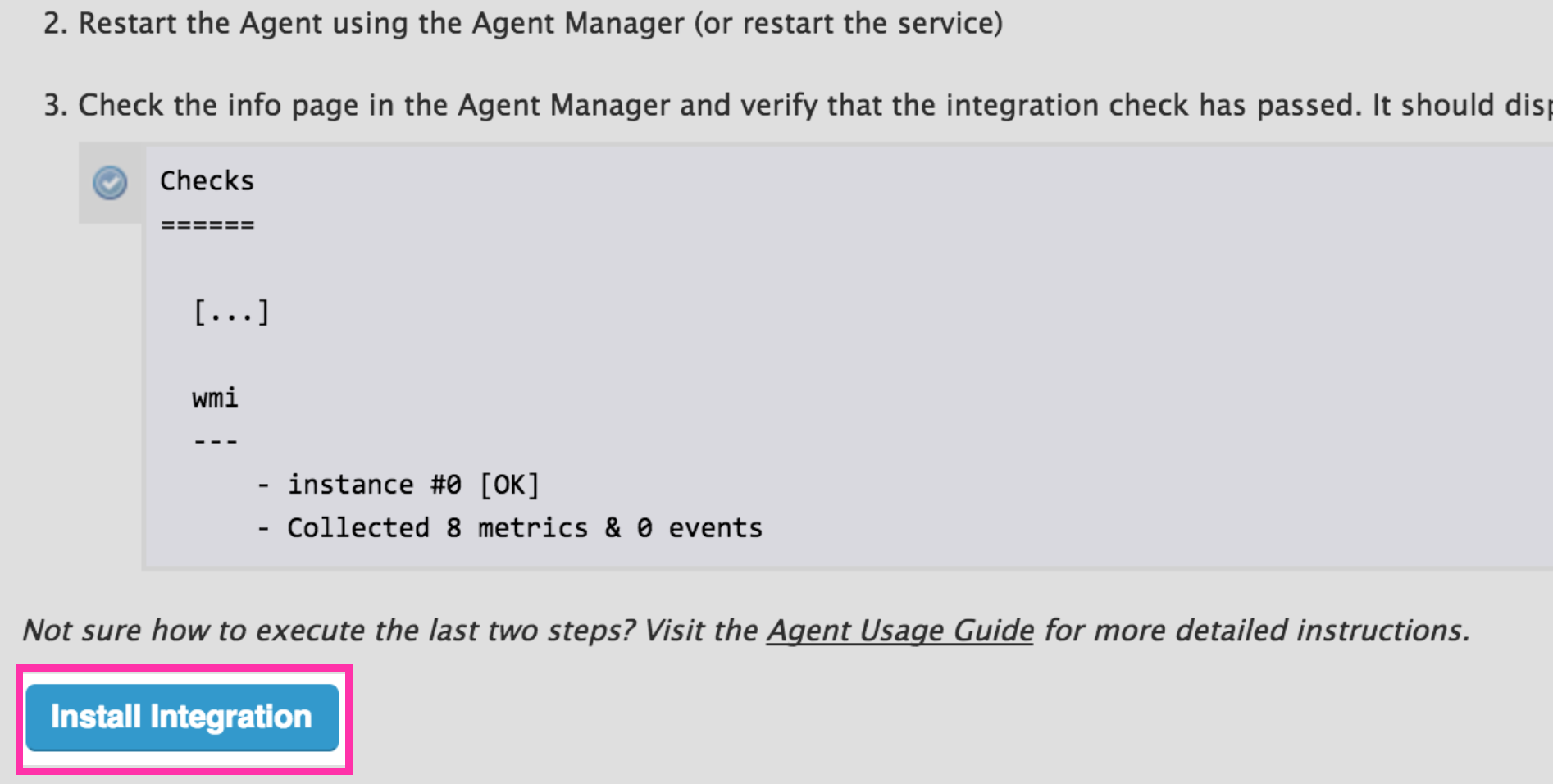 Enable the integrations